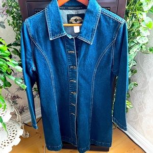 Beautiful Like New Long Denim Coat